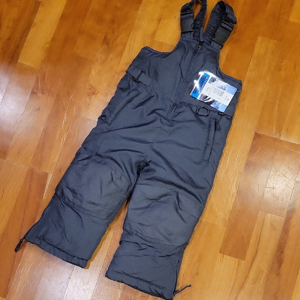 Kids Gray Snow Bib Overalls